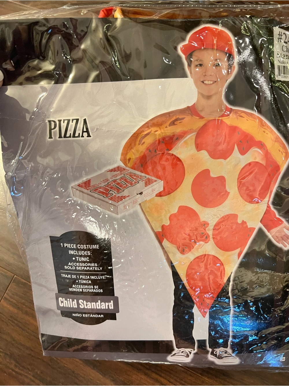 Pizza Slice Kids Costume - Red & Yellow Tunic